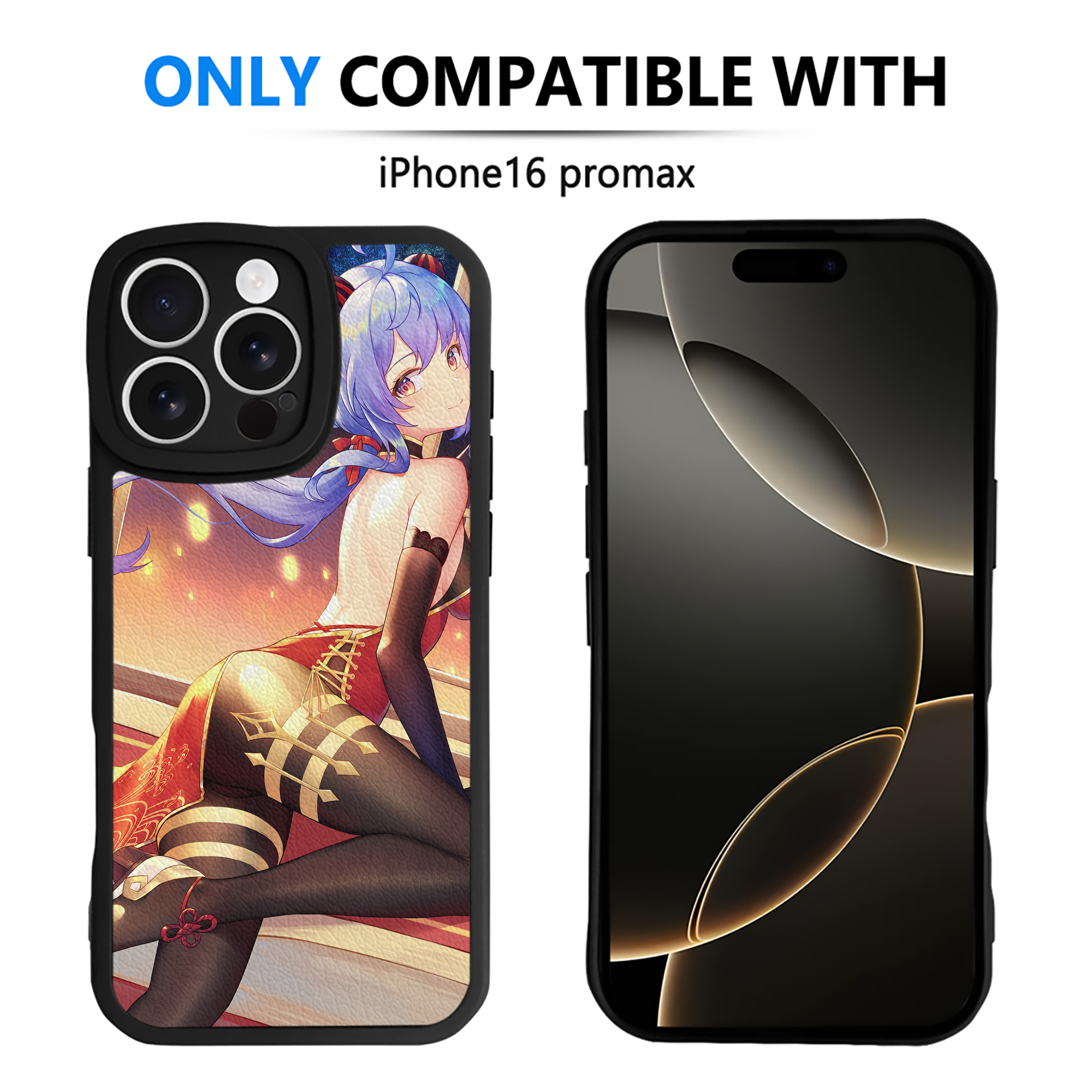 げんし神 genshin 【iPhone 16シリーズ対応】シリコンスマホケース（レザー調） 材質：シリコン
